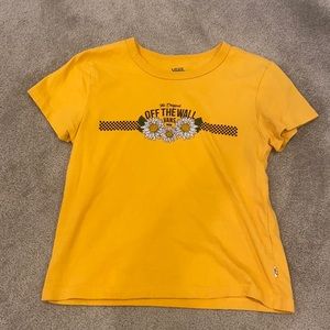 Yellow Vans Crop Top